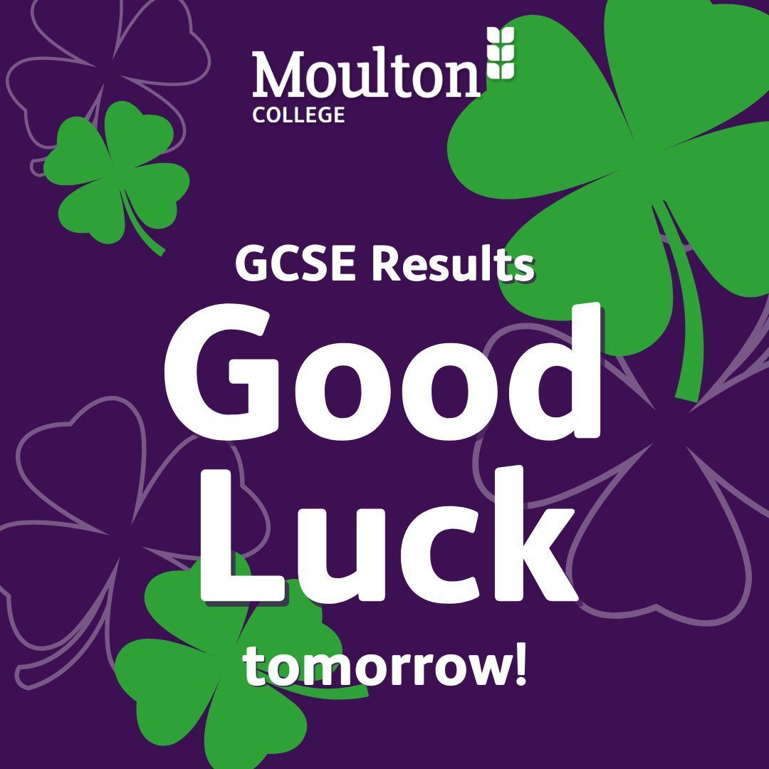 Good luck to everyone getting their GCSE results tomorrow!

If you get the grades you're expecting we'll see you at enrolment on the date &amp; time advised in your Joining Pack!

If you don't get what you're expecting we will be available all day by phone / in person to support.