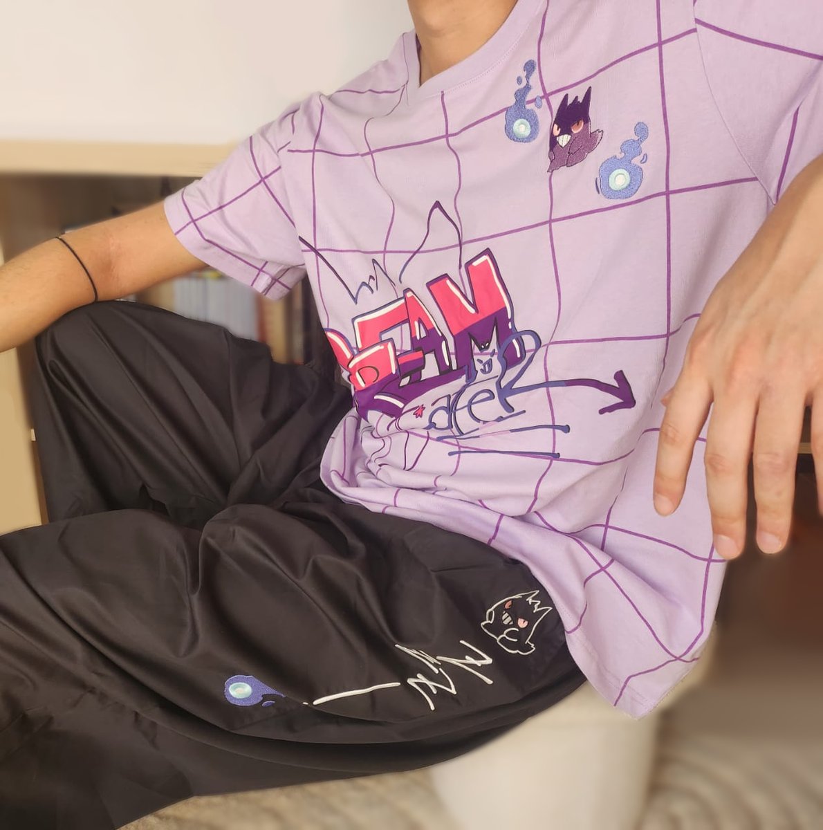 Sugahri's tweet photo. Gengar Loungewear! 🌙👻 https://t.co/nmziV3uEhY
