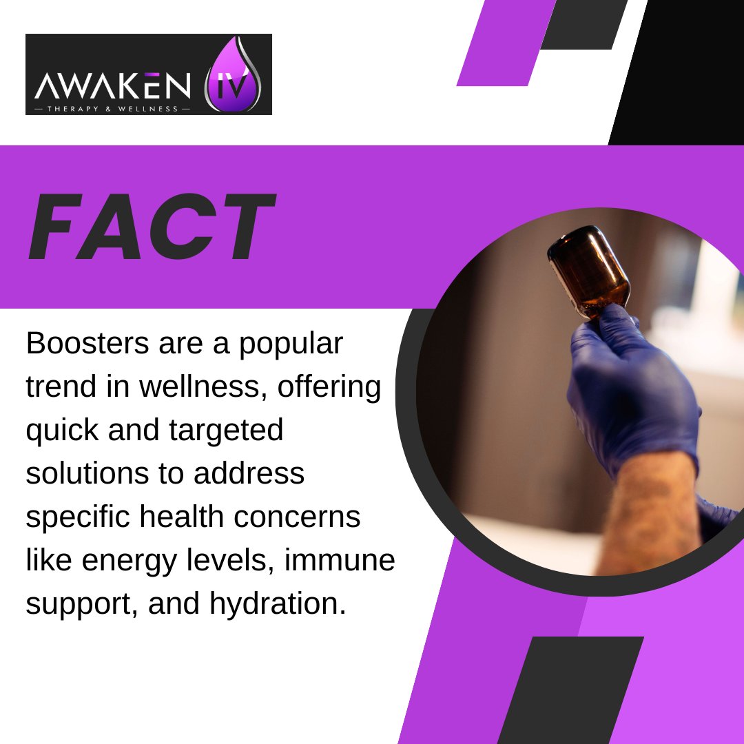 Awaken_IV's tweet photo. Boosters are a popular trend in wellness, offering quick and targeted solutions to address specific health concerns like energy levels, immune support, and hydration.
#AwakenIV #IVTherapy #HolisticWellness #HealthAndWellness #WellnessJourney #HolisticHealing #Healthcare https://t.co/8TfRDYHLLb