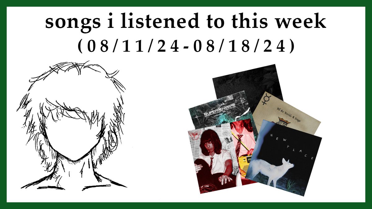 songs i listened to this week (08/18/24)

youtu.be/-1zb1U1Zjek