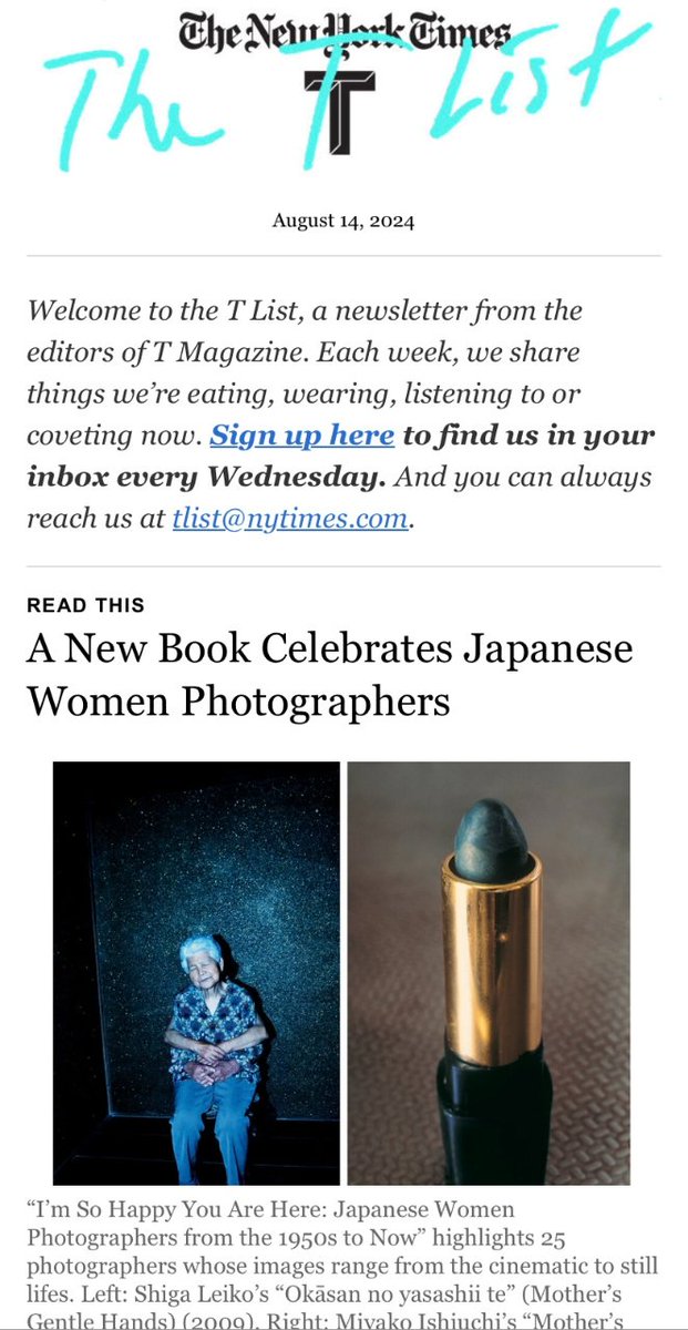 KellyMidoriMcCo's tweet photo. Exciting to see I'm So Happy You Are Here on the @nytimes #Tlist https://t.co/2YBnxklSR1