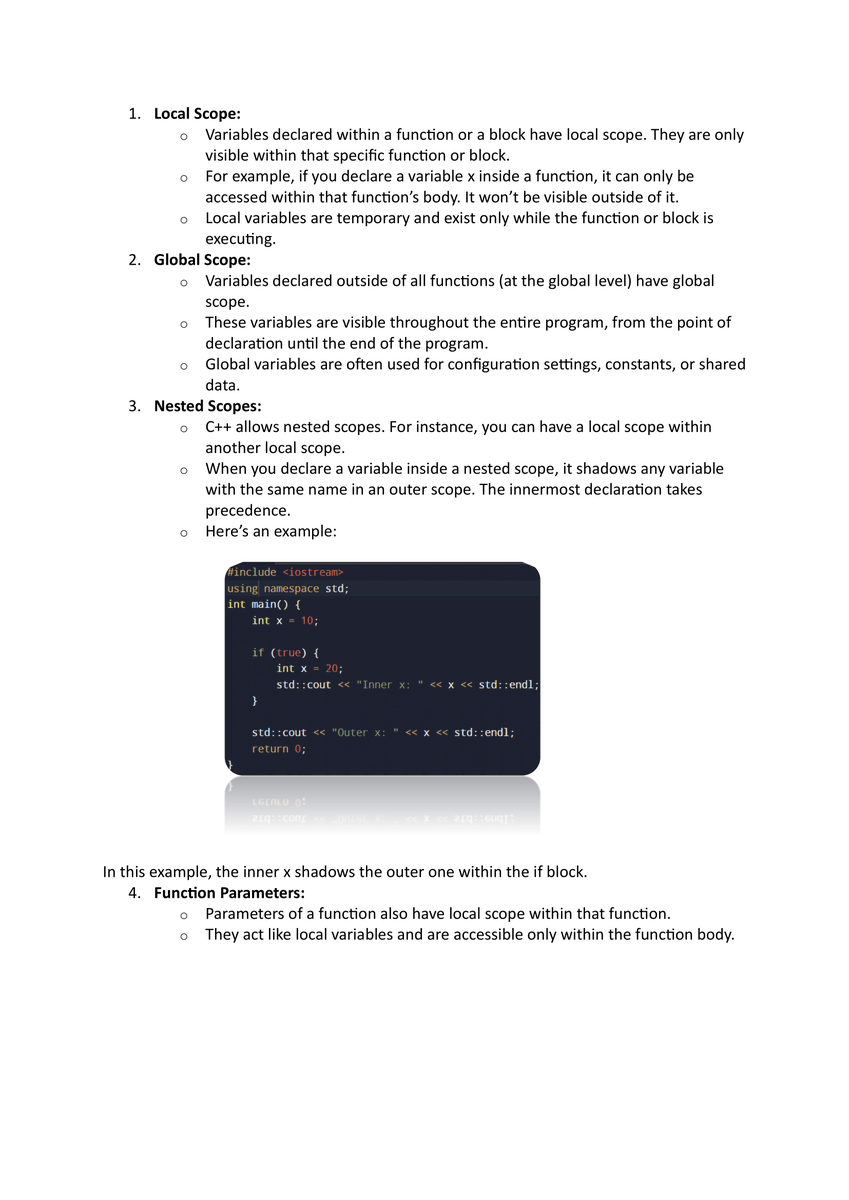 TechHarshal's tweet image. 📚 Day 18 of learning C++ programming language 💻
Today’s learning progress:
- Scopes
- Concepts
- Examples
Today's Notes are Given
#100dayscodechallenge #coding #softwere #codinglife #Cpp #twitter