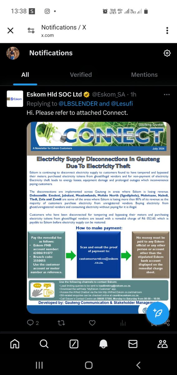 LBSLENDER's tweet photo. @its_beauty_ @Eskom_SA That's the response that I got https://t.co/Djs9FahBHC