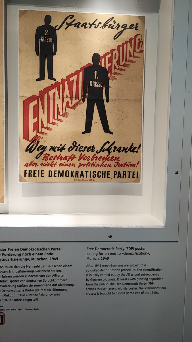 fmafra's tweet photo. @Inhumansoflate1 It's always been like this: Saw this today in Berlin, a poster from the Liberal party against denazification https://t.co/Av7uF56rp9