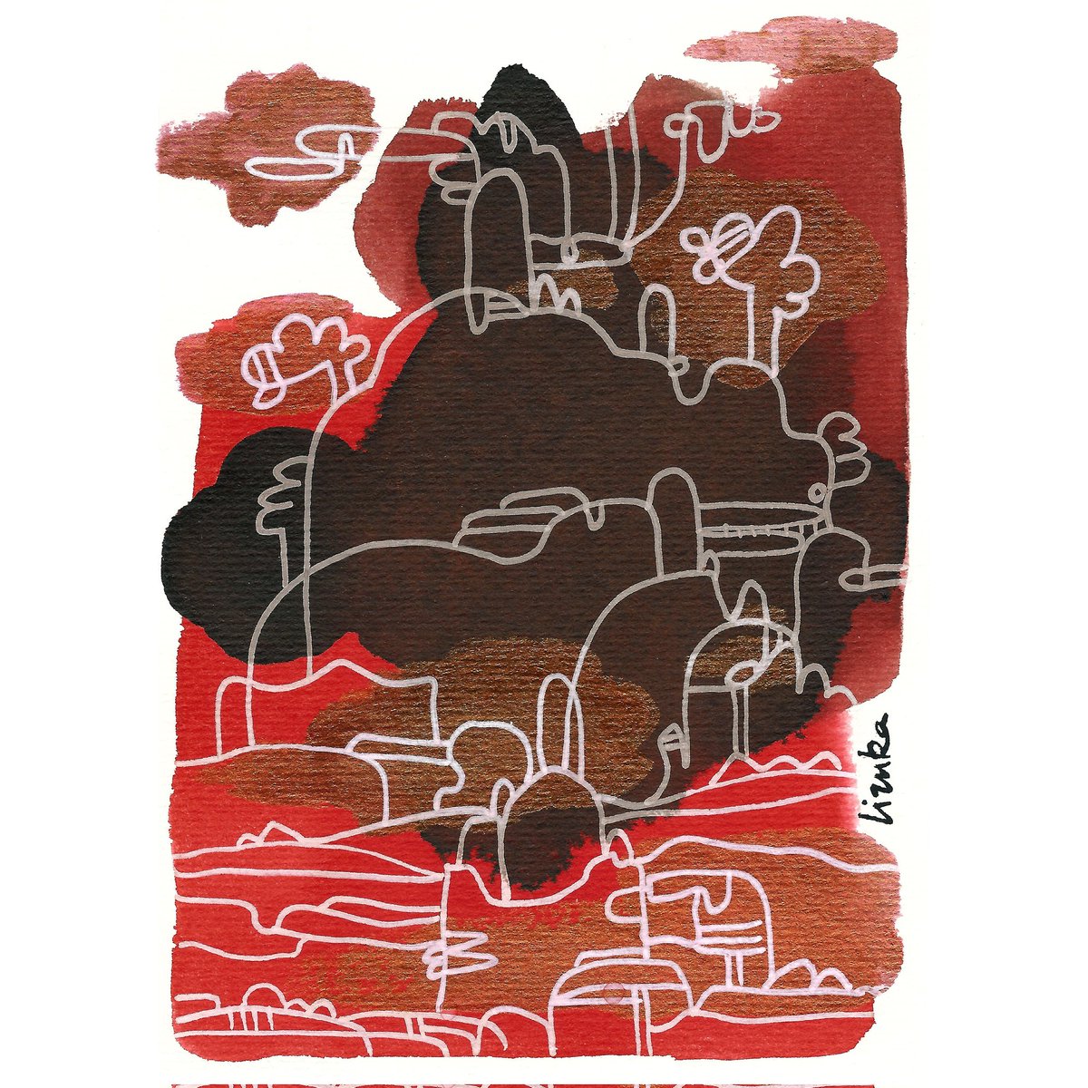 Les ocres de Bédoin n°6
.
.
#lizuka #watercolour #aquarelle #acuarela #wasserfarben #landscape #provence #vaucluse #ventoux #vacances2024