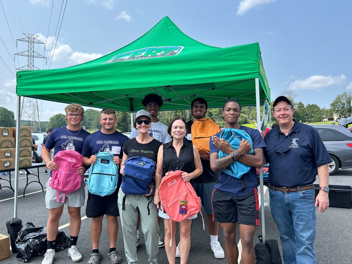 CCM_edu's tweet photo. As the community’s college, we are #CCMProud to partner with @TableofHopeNJ and other community organizations to help provide backpacks and school supplies to Morris County families for the new school year.

Officials on hand included Assemblyman @MikeInganamort , CCM Board of Trustees Secretary Lauren Inganamort, Morris County Sheriff James Gannon, Morris County Surrogate Heather Darling @RealHeatherDarl, Township of Randolph Mayor Christine Carey, Randolph Township Deputy Mayor Joe Hathaway and former Dover Mayor Carolyn Blackman. 

Additional thanks go to the Morris County Sheriff's Office @morrissheriffnj, the Morris County Prosecutor's Office, Parsippany-Troy Hills Office of Emergency Management, Bethel Church of Morristown Rev. Dr. Sidney Williams, @AlstedeFarms and everyone who volunteered.

More pictures from the event are on our Flickr album: https://t.co/8FnR8hzQEN

#communitypartnerships #tableofhope #volunteering