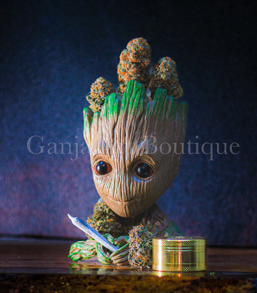 HawdHood's tweet photo. Stoned Groot wall art for sale. 
Canvas Print 
16x20 $160cad 
20x30 $230cad
.
#StonerFam #stonerart #wallart #photoart #420Life #ganjaartboutique https://t.co/8frRW5FwuN