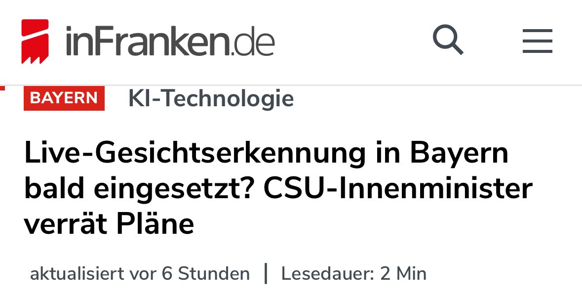 „Eine Echtzeit-Überwachung durch KI-getriebene Gesichtserkennung an öffentlichen Plätzenkönnte zukünftig helfen, schwere Verbrechen zu vermeiden oder Personen im Rahmen einer Fahndung schneller zu finden. Das Europäische Parlament bestätigt in ihrer Analyse, dass solche Systeme