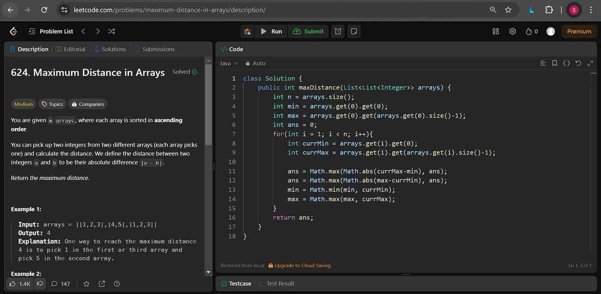 iam_Shubu's tweet image. 🚀Day 36 of 45-day challenge 
Today I've tackled 1 problem from @arsh_goyal DSA sheet and 1 leetcode problem💪
#CrackYourPlacement #CrackYourInternship #GFG #leetcode