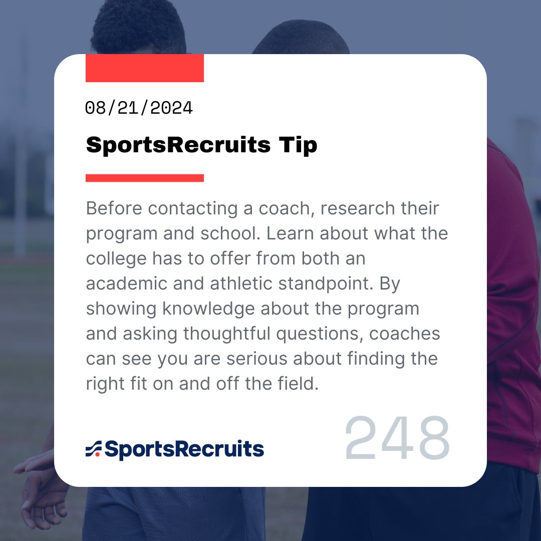 Sports_Recruits's tweet image. Do your homework before making your move. 📚🏆 Research the program, understand the school, and show coaches you're serious about finding the perfect fit—both on the field and in the classroom.
#AthleteSuccess #FindTheRightFit #SportsRecruits
