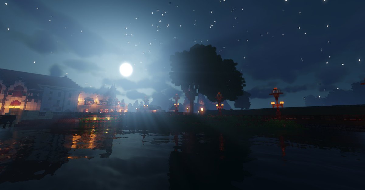 TMN_eu's tweet image. Perfect time for a beautiful night stroll🌕
#efteling #minecraft #night