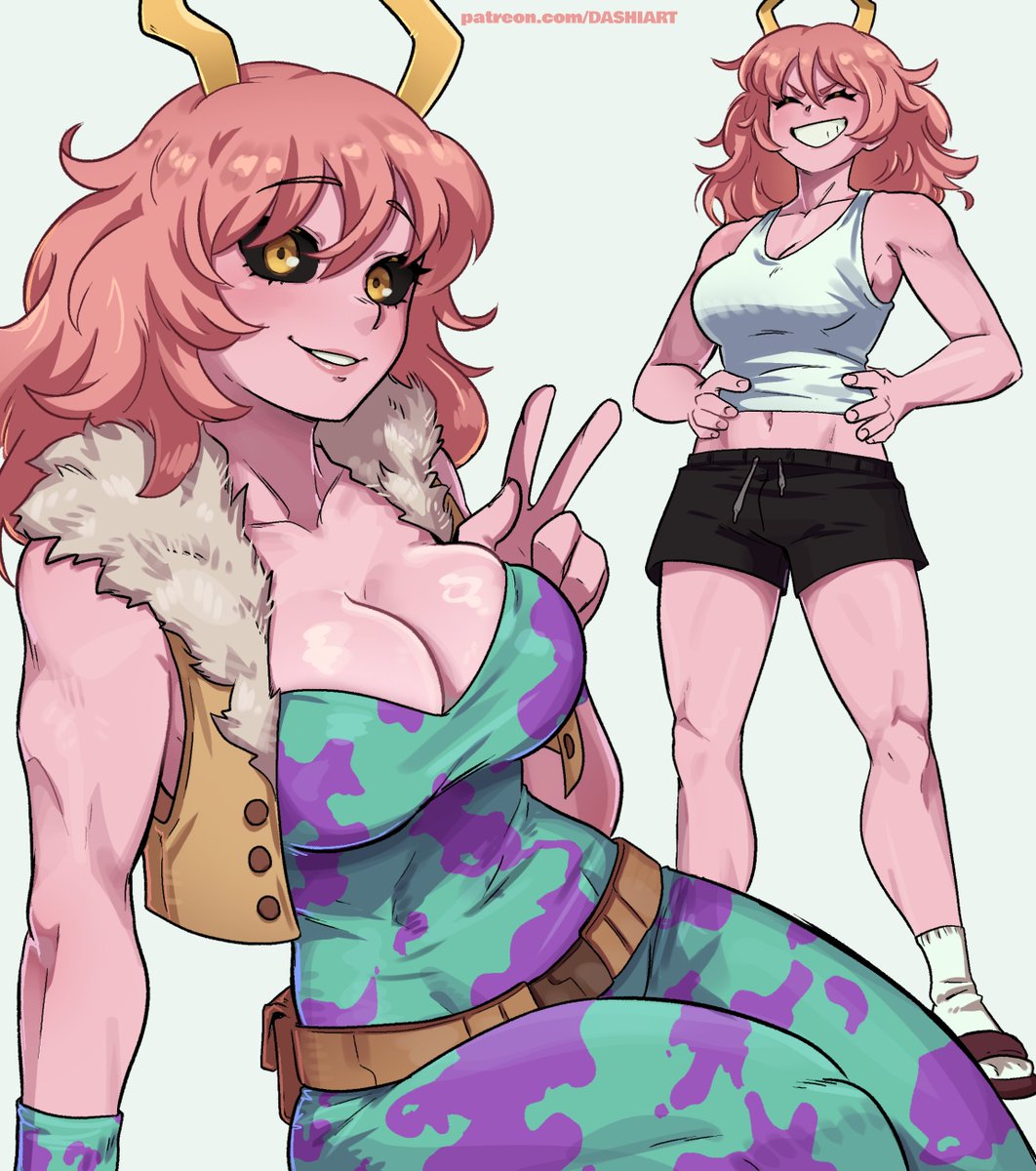 I drew Mina Ashido 🩷