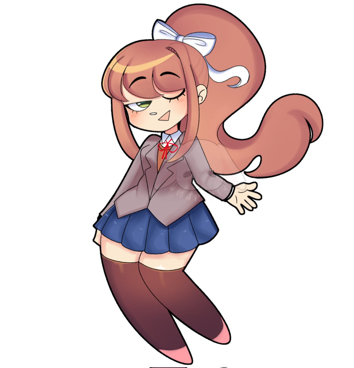 LoveeMaybee's tweet photo. MONIKA #ddlc #DokiDokiLiteratureClub https://t.co/34pyRIh149