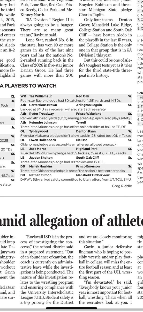 Jack Morse (@jjackmorse) on Twitter photo Honored to be listed as a 5A player to watch by <a href="/dallasnews/">Dallas Morning News</a>! So many great players on this list.
<a href="/EasonDaren/">Daren Eason</a> <a href="/MrCoachLeidner/">Bobby Leidner</a> <a href="/cory_coach/">Coach Cory</a> <a href="/ScotsRecruiting/">Highland Park Scots Recruiting</a> <a href="/Coachnap1/">Coachnap</a> <a href="/BrownU_Football/">Brown Bears Football</a> Honored to be listed as a 5A player to watch by <a href="/dallasnews/">Dallas Morning News</a>! So many great players on this list.
<a href="/EasonDaren/">Daren Eason</a> <a href="/MrCoachLeidner/">Bobby Leidner</a> <a href="/cory_coach/">Coach Cory</a> <a href="/ScotsRecruiting/">Highland Park Scots Recruiting</a> <a href="/Coachnap1/">Coachnap</a> <a href="/BrownU_Football/">Brown Bears Football</a>