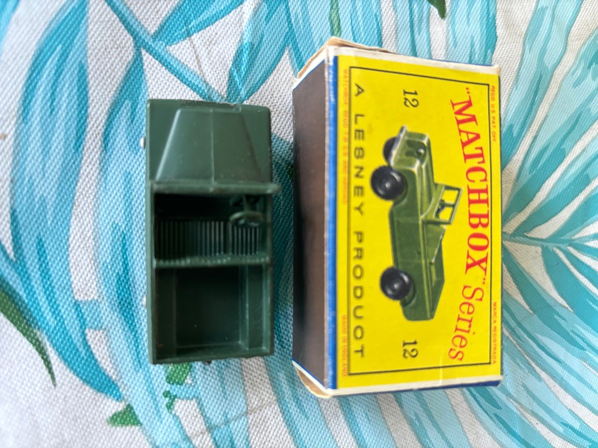 Matchbox Series
No. 12B Land Rover
1958-1962
<a href="/tibollo/">the Savage Modeler ⚡</a> <a href="/TheRaceCase/">Marc Bosworth</a> <a href="/MarekMarek1961/">MarekMarek1961</a> <a href="/MOYO78967830/">MOYO.</a> <a href="/PoppaCrispin/">Mike 'no sheds' Ellis</a> <a href="/BatchRejection/">Garey McKee</a> 
<a href="/WeLoveDiecast/">WeLoveDiecast</a> 
<a href="/DiecastAddicts/">Diecast Addicts</a>