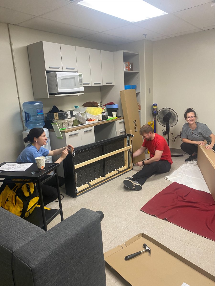 Our residents were hard at work yesterday building new furniture for their lounge. #loungemakeover