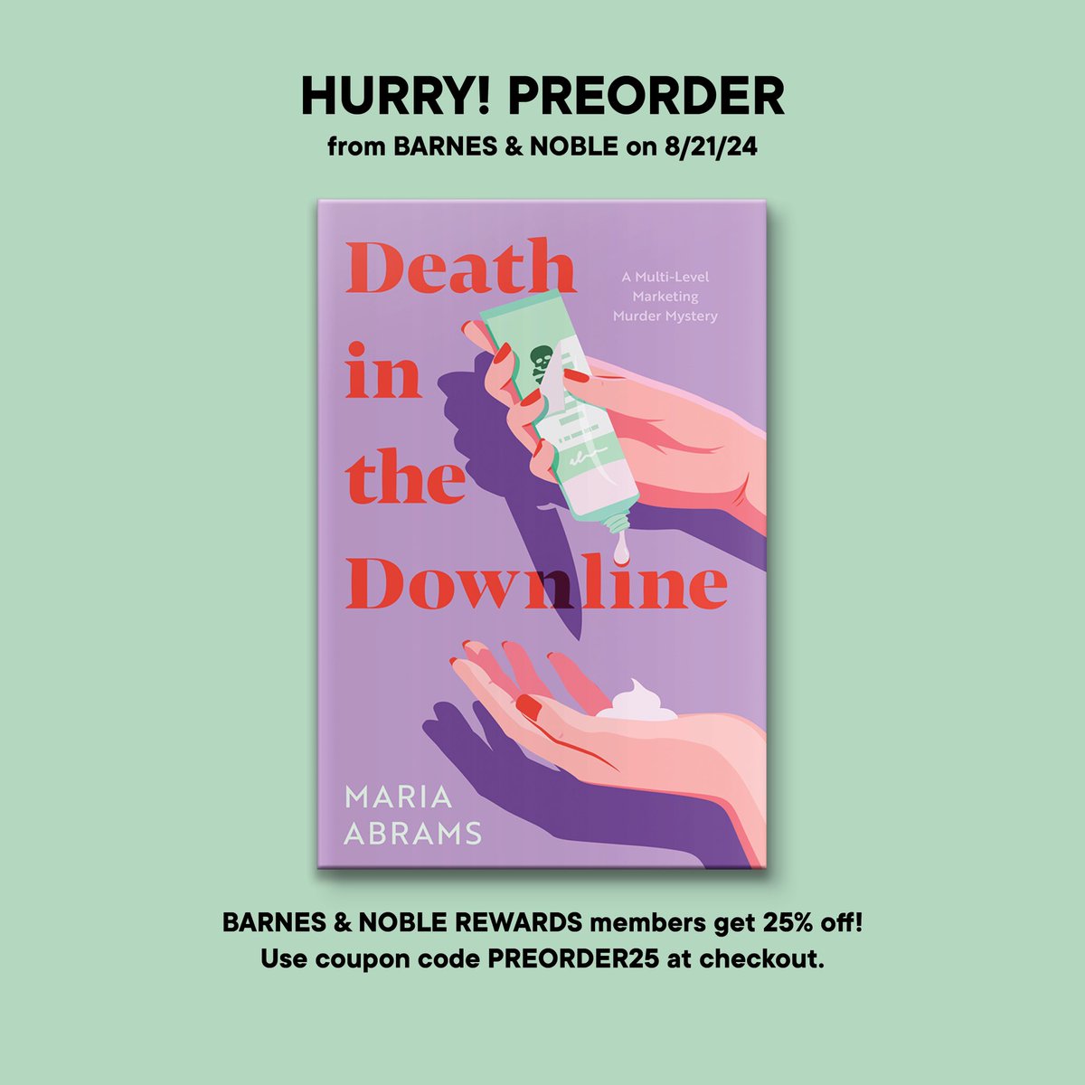 The Tobias Literary Agency (@thetobiasagency) on Twitter photo BREAKING: <a href="/BNBuzz/">Barnes & Noble</a> is having a surprise 25% off preorders sale today! Today only ! Go grab a copy of @AbramsWriter's twisty mystery DEATH IN THE DOWNLINE ! <a href="/quirkbooks/">Quirk Books</a> <a href="/RKGyllenhaal/">Rebecca Gyllenhaal</a> BREAKING: <a href="/BNBuzz/">Barnes & Noble</a> is having a surprise 25% off preorders sale today! Today only ! Go grab a copy of @AbramsWriter's twisty mystery DEATH IN THE DOWNLINE ! <a href="/quirkbooks/">Quirk Books</a> <a href="/RKGyllenhaal/">Rebecca Gyllenhaal</a>