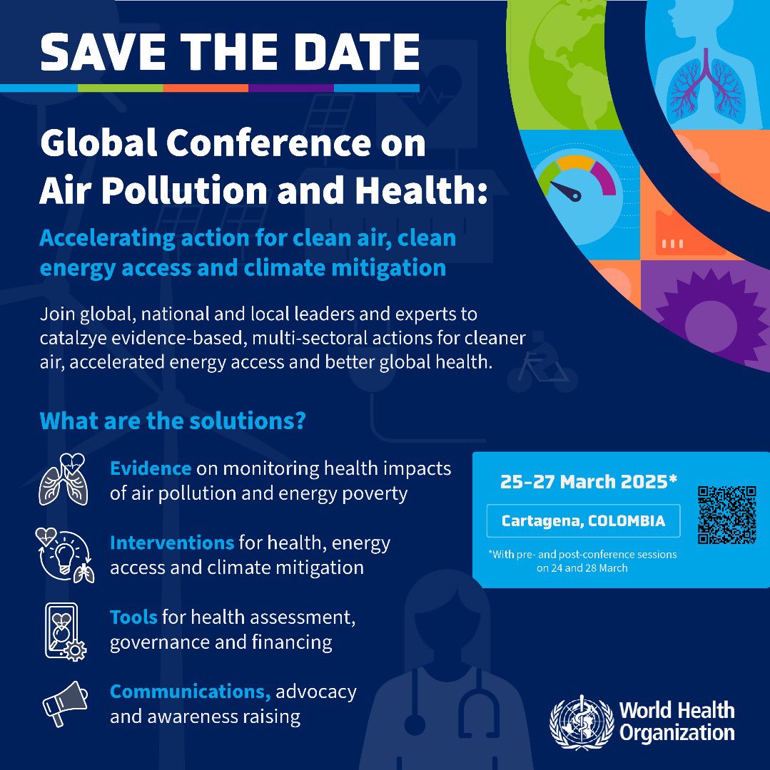 PFF_Gh's tweet photo. SAVE THE DATE

As we gear up for the Air Pollution and Health Conference in 2025, let's pave the way for cleaner air solutions. Join us and #BreatheLife in championing initiatives that protect both health and climate. #BreatheLife2030 #cleanair #HealthForAll https://t.co/s9cjcaZIoj