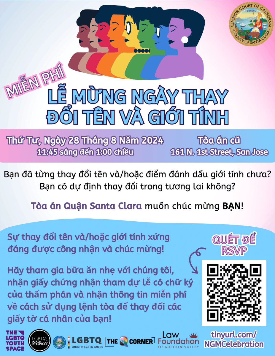 We’re 1 week away from the Name &amp; Gender Marker Change Day of Celebration! 🥳If you received a name and/or gender marker change or planning to file for one, we invite you to join us to be recognized and celebrated!
🏳️‍⚧️ tinyurl.com/NGMCelebration
#genderaffirming #legalaid