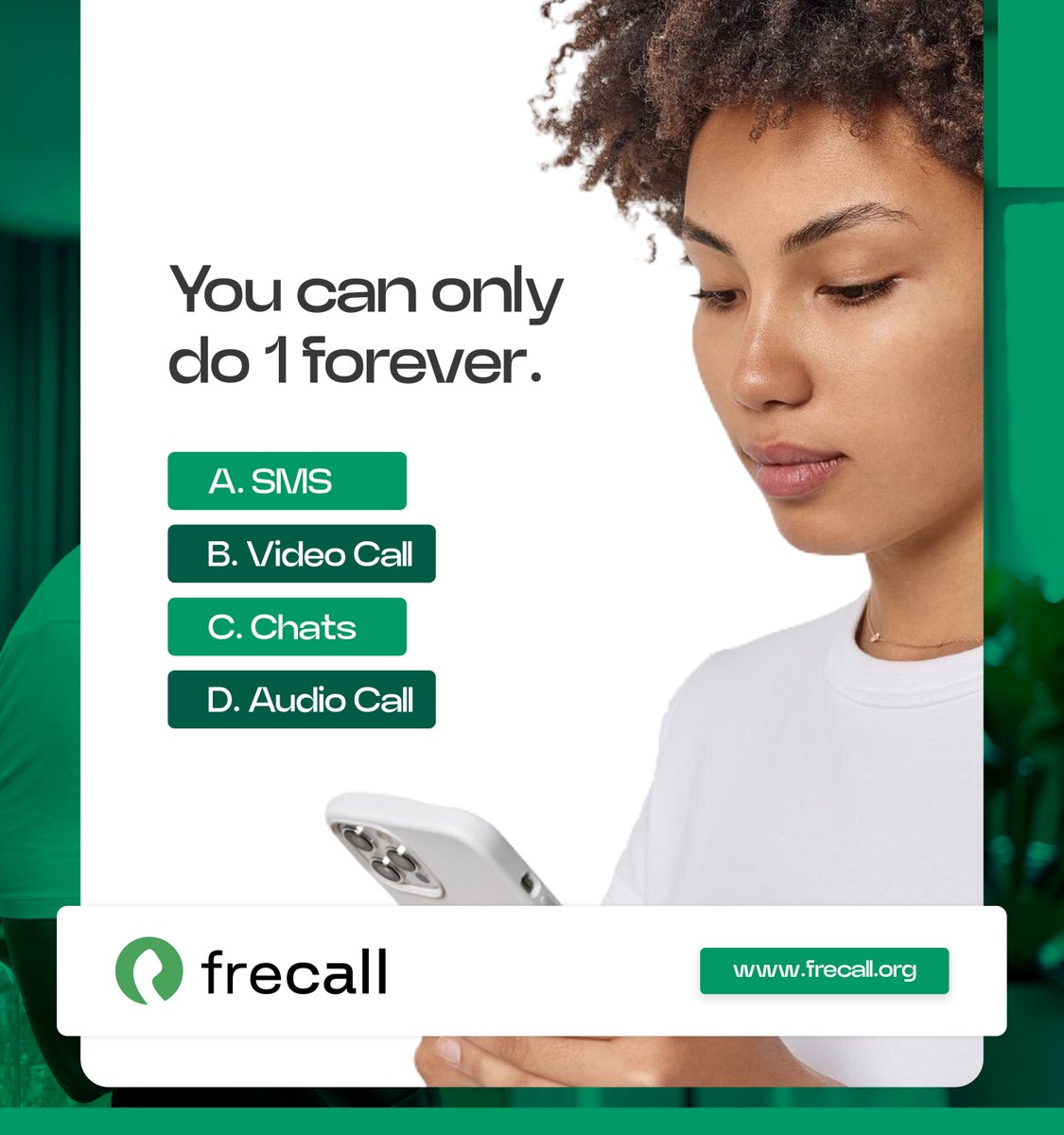 Frecall_'s tweet photo. Which would you do forever without feeling tired or bored?
Let us know in the comment section.
—————————-
Keep interactions unique and valuable with Frecall.
Visit https://t.co/zDAAogtinb to get started for FREE.
#frecall #customerservice #virtualcallcentre #customersupport https://t.co/JQ4G7ERy5M