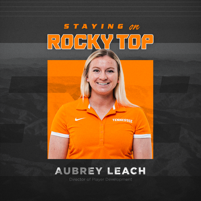 Vol_Softball's tweet photo. Aubrey Leach is staying on Rocky Top as our Director of Player Development!

#LadyVols ◆ #GBO