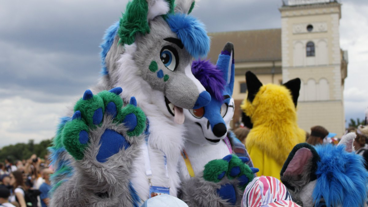 Wspominek 2024 roku ciąg dalszy. 😁
Pamiętacie, aby nigdy nie mrugać na zdjęciu. 😂

📸: Misiek
🐶: <a href="/TekkiWolf/">TekkiWolf</a>

#furry #fursuit