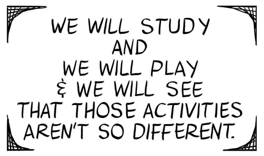 Tweaking existing class syllabi and drawing a new one for a brand new course. Before I finish &amp; share, from my intro course - the core principle from my teaching - study and play are the same thing...