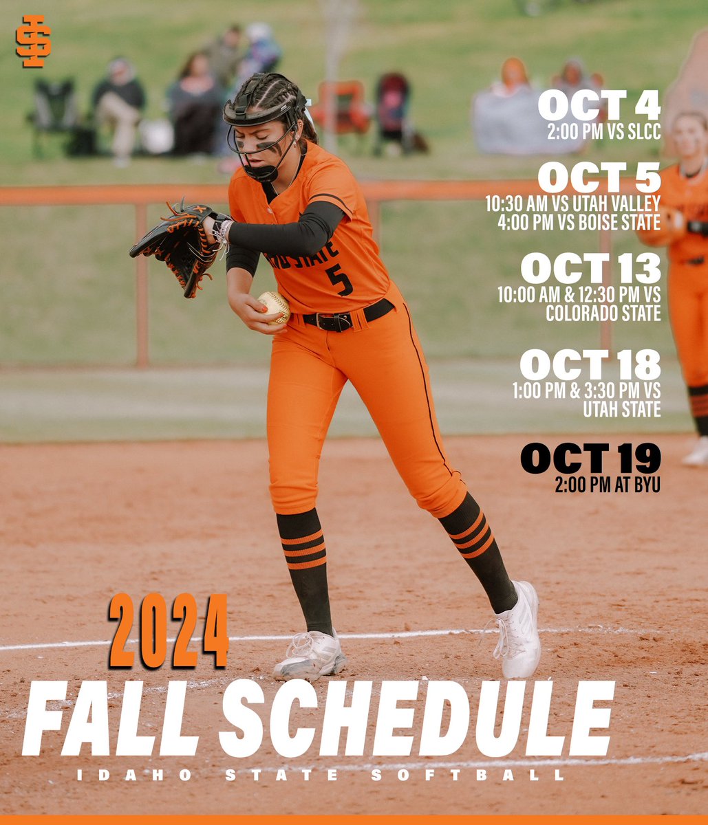 Our 2024 Fall Schedule is here!🍂

With 7 home games over the course of 4 days in October, you’ll have plenty of opportunities to get an early look at our 2025 Bengals softball team.  

We can’t wait to see you all out at Direct Communications Field at Miller Ranch Stadium.😎