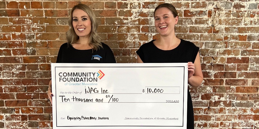 iJAGRocks's tweet image. "Equipping future-ready leaders" is the vision. The Community Foundation of Greater Muscatine is the reality. 

Thank you @MuscatineComFnd for supporting local students and impacting their lives beyond graduation. #grateful #fundingpartner