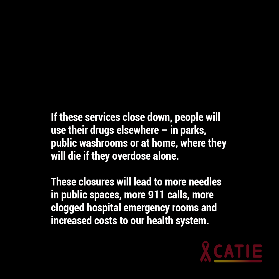 CATIEinfo's tweet photo. CATIE calls for a hold on closing Ontario supervised consumption sites. ⚠️
https://t.co/nbxVhwHpSG
#HarmReduction #EndOverdose #PublicHealth #SaferSupply #SupervisedConsumption #onpoli https://t.co/gSMM57nThZ