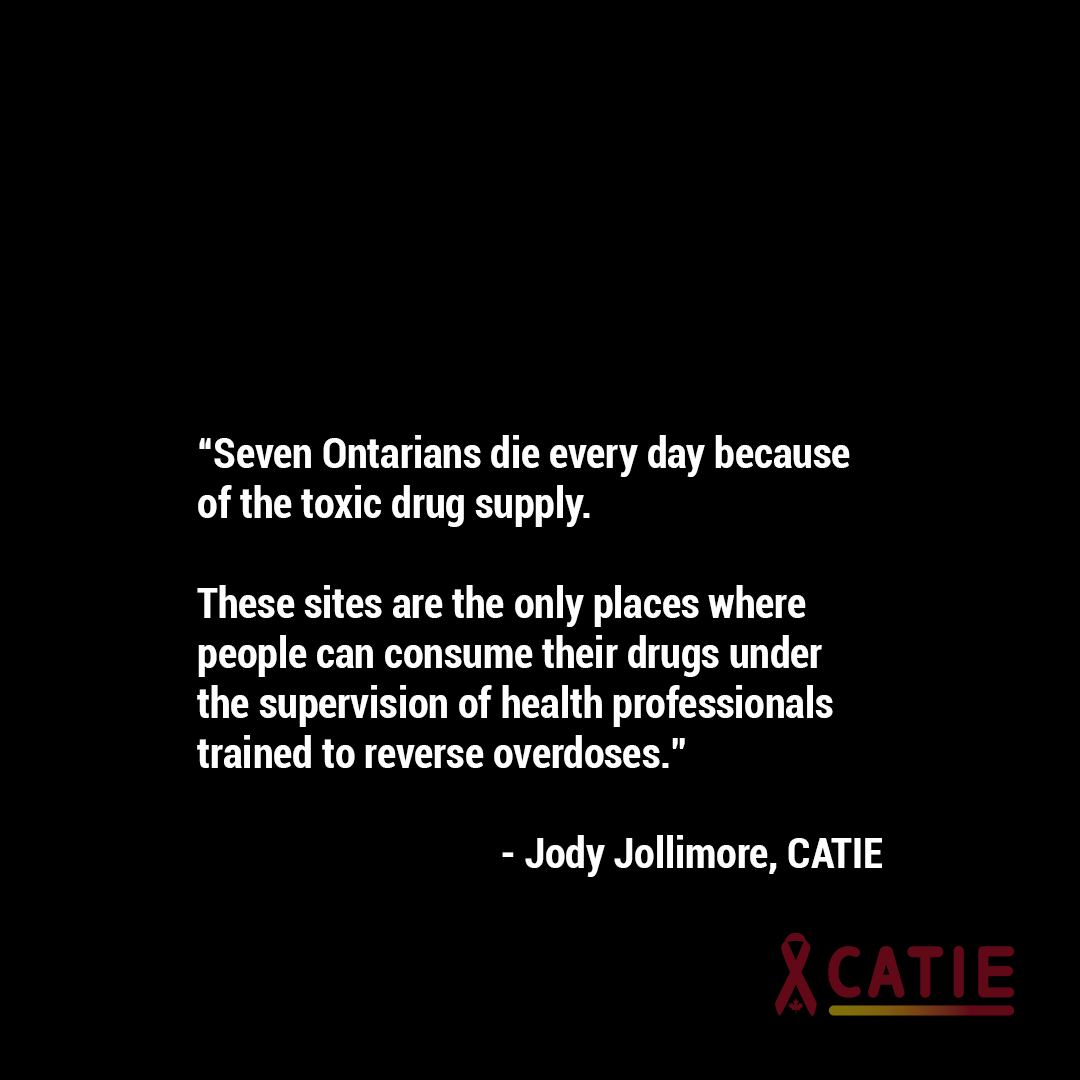 CATIEinfo's tweet photo. CATIE calls for a hold on closing Ontario supervised consumption sites. ⚠️
https://t.co/nbxVhwHpSG
#HarmReduction #EndOverdose #PublicHealth #SaferSupply #SupervisedConsumption #onpoli https://t.co/gSMM57nThZ