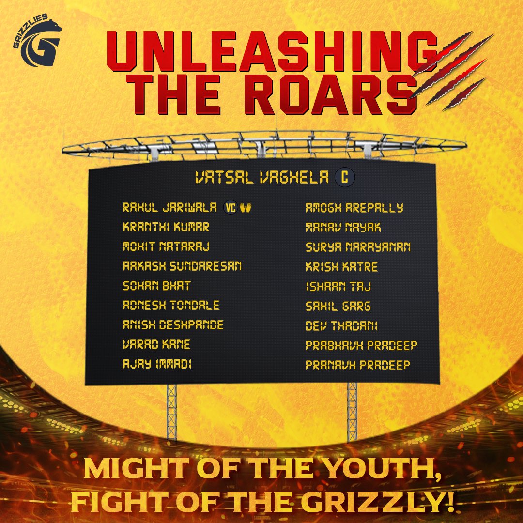 Unveiling the #grizzlygang 🔥 The team is here, get ready to cheer!!!! #MiLC #Cricketleague  <a href="/MiLCricket/">Minor League Cricket</a>