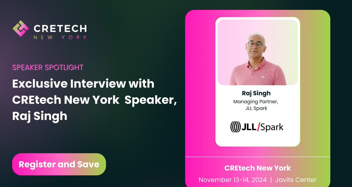 JLL Spark (@jllspark) on Twitter photo What is the state of global climate tech investing in the built world? Find out in a <a href="/DiscoverCREtech/">DiscoverCREtech</a> speaker spotlight interview featuring JLL Spark Managing Partner <a href="/trajsingh/">triskaidekaphobia πΊπ¦</a>.
π₯ co.jll/3yBcyZe
#CREtechNewYork2024 What is the state of global climate tech investing in the built world? Find out in a <a href="/DiscoverCREtech/">DiscoverCREtech</a> speaker spotlight interview featuring JLL Spark Managing Partner <a href="/trajsingh/">triskaidekaphobia πΊπ¦</a>.
π₯ co.jll/3yBcyZe
#CREtechNewYork2024