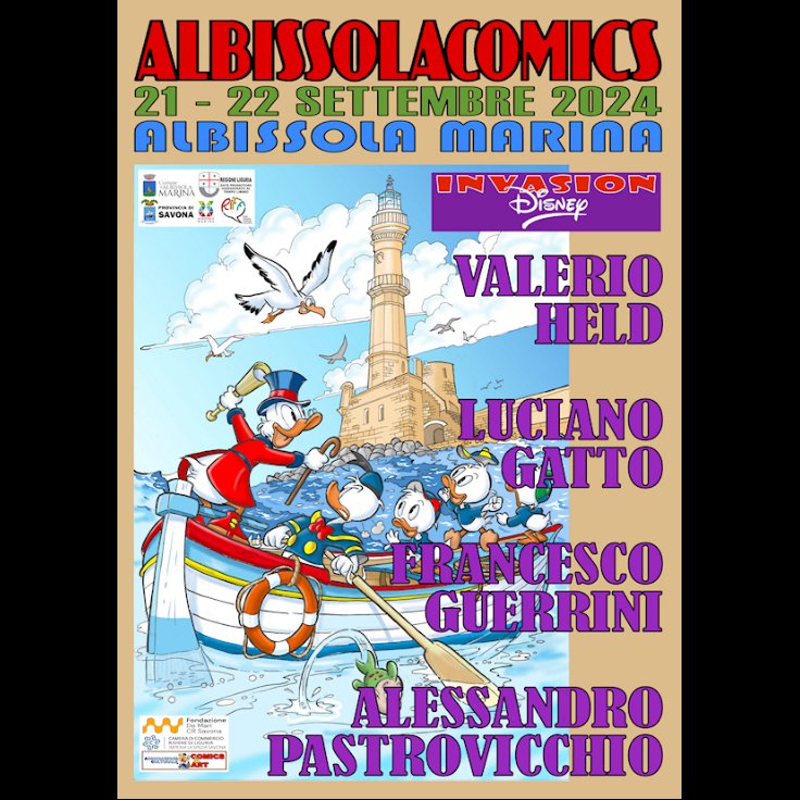 Albissola Comics
<a href="/AlbissolaComic1/">Albissola Comics</a>
·
24s
ALBISSOLACOMICS 2024 (21/22 september) Albissola Marina - Italy