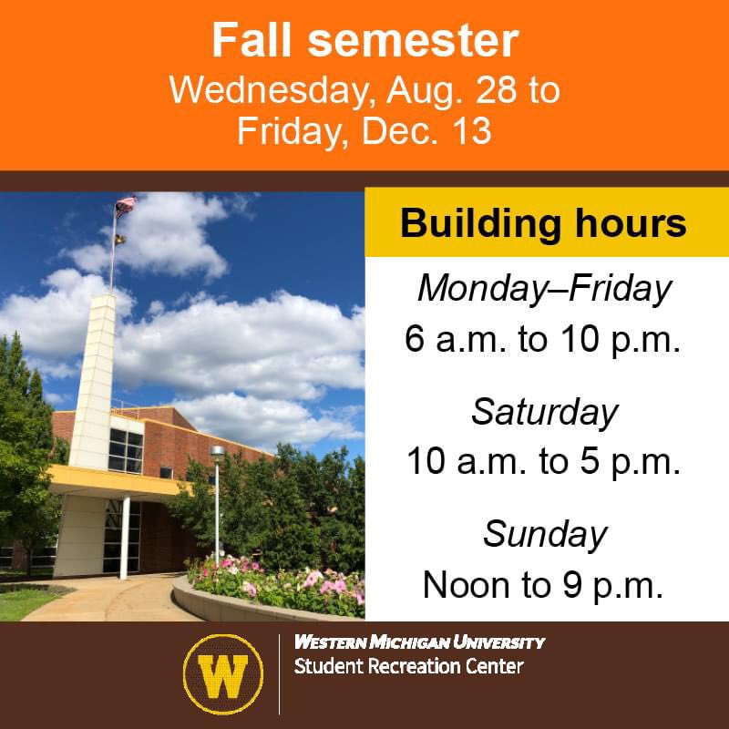 WMU Student Rec Center tweet media
