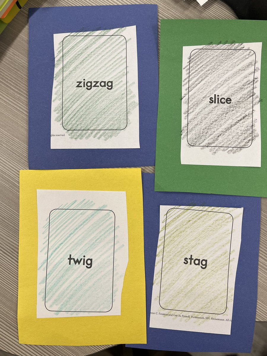 sandrajoalvara1's tweet photo. When you have no card stock or colored paper but still want to be extra @BPE_Broncos #WordWork https://t.co/ll0BvhnzV2