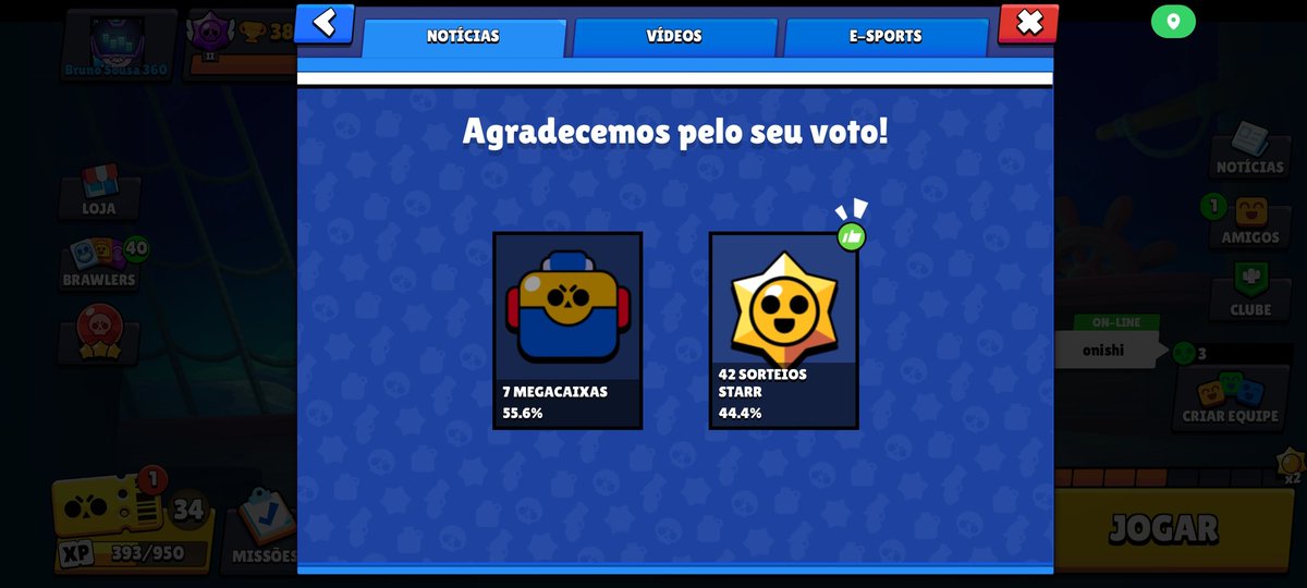 RDBruninho1's tweet photo. Vamos votar nos Star Drops para empatar e ganhar os dois #BoxVsDrops #BrawlStars #Brawlstars https://t.co/BftgvIyOsI