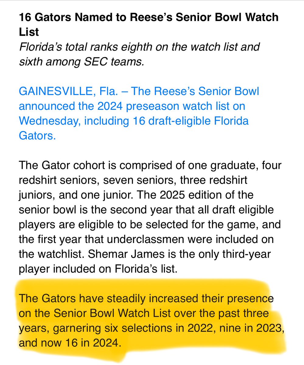 Identify | Recruit | Develop 

<a href="/GatorsFB/">Florida Gators Football</a> | 🐊📈