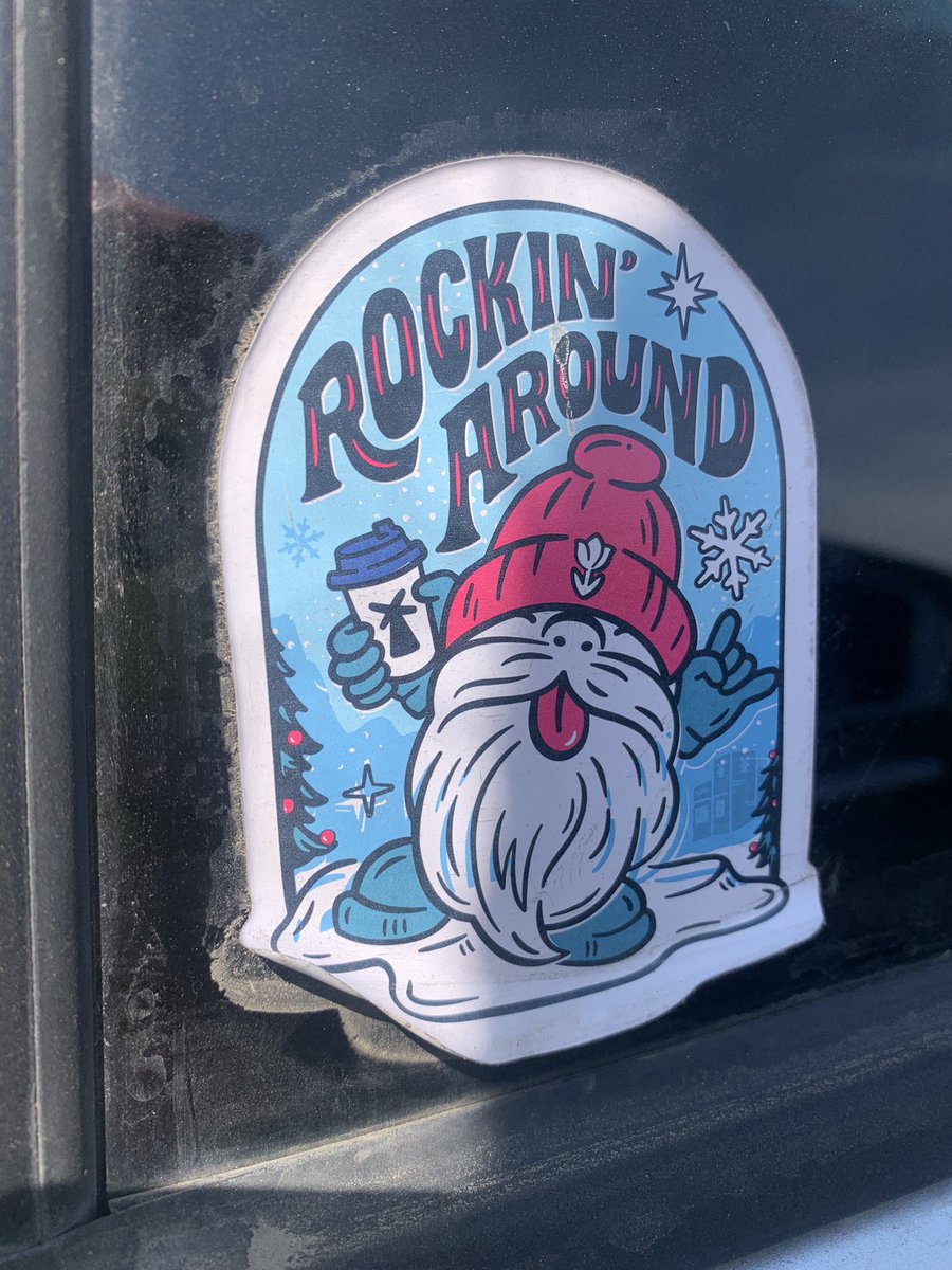 Somebody really tried to take my Dutch sticker off my car at work…