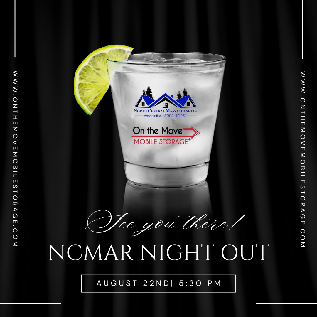 Mark your calendars! 📅 Join us on August 22nd for the NCMAR Night Out at Tavern 13, starting at 5:30 pm. Proudly sponsored by On The Move Mobile Storage. We can't wait to connect with you there! 🍻 #NCMARNightOut #OnTheMove #Tavern13