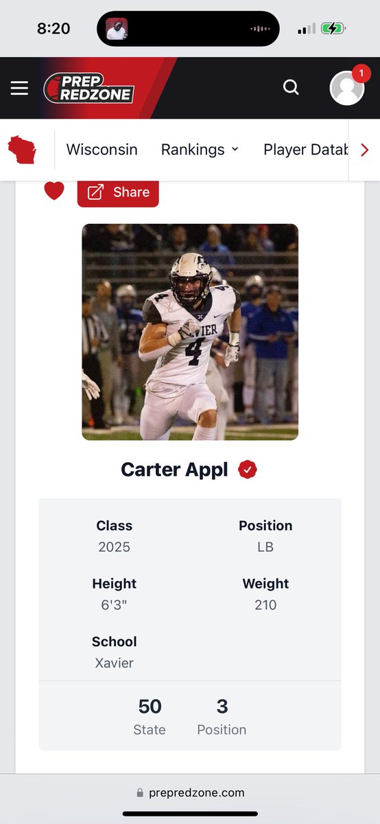 Very blessed to be ranked the #3 LB in the state!!
<a href="/MJ_NFLDraft/">Mark Johnson</a> 
<a href="/Rob_Dvoracek/">Rob Dvoracek</a> @josh_bringuel <a href="/CoachTimNDSU/">Tim Polasek</a> <a href="/NickGoeser/">Nick Goeser</a>
<a href="/CoachOlsonNDSU/">Coach Grant Olson</a> <a href="/CoachBobbit/">Jesse Bobbit</a>
<a href="/CoachRyanOlson/">Ryan Olson</a> @SDSURogers3
<a href="/CoachAdamBreske/">Adam Breske</a> <a href="/natep4/">Coach Nathan Palmer</a>
<a href="/NickBenedetto_/">Nick Benedetto</a>
<a href="/CoachTomDosch/">Tom Dosch</a>
<a href="/CoachReinholz/">Carl Reinholz</a>
<a href="/BubbaSchweigert/">Bubba Schweigert</a>
<a href="/PrepRedzoneWI/">Prep Redzone Wisconsin</a>