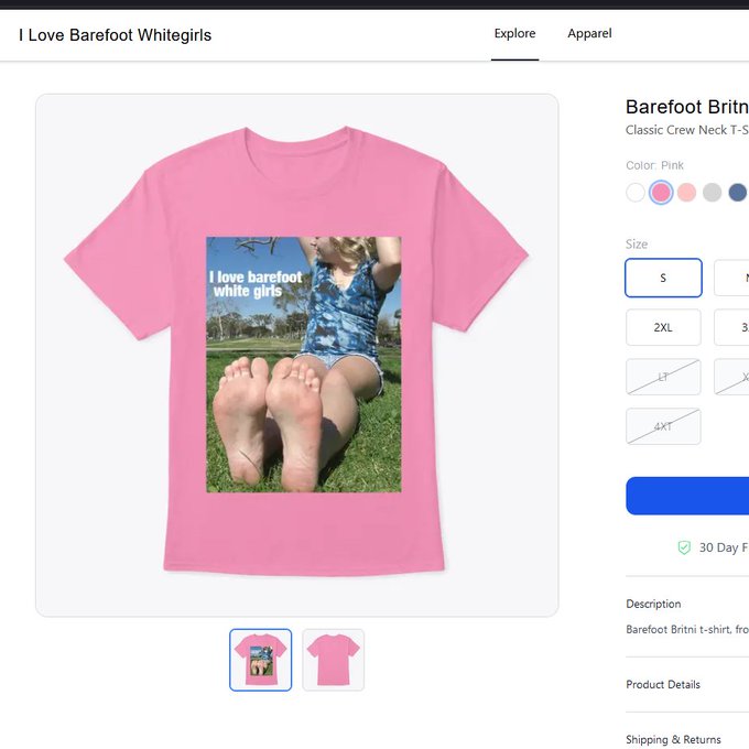 NEW MERCH Alert!!  Buy your "Barefoot Britni" shirt today, available in several colors - show off your