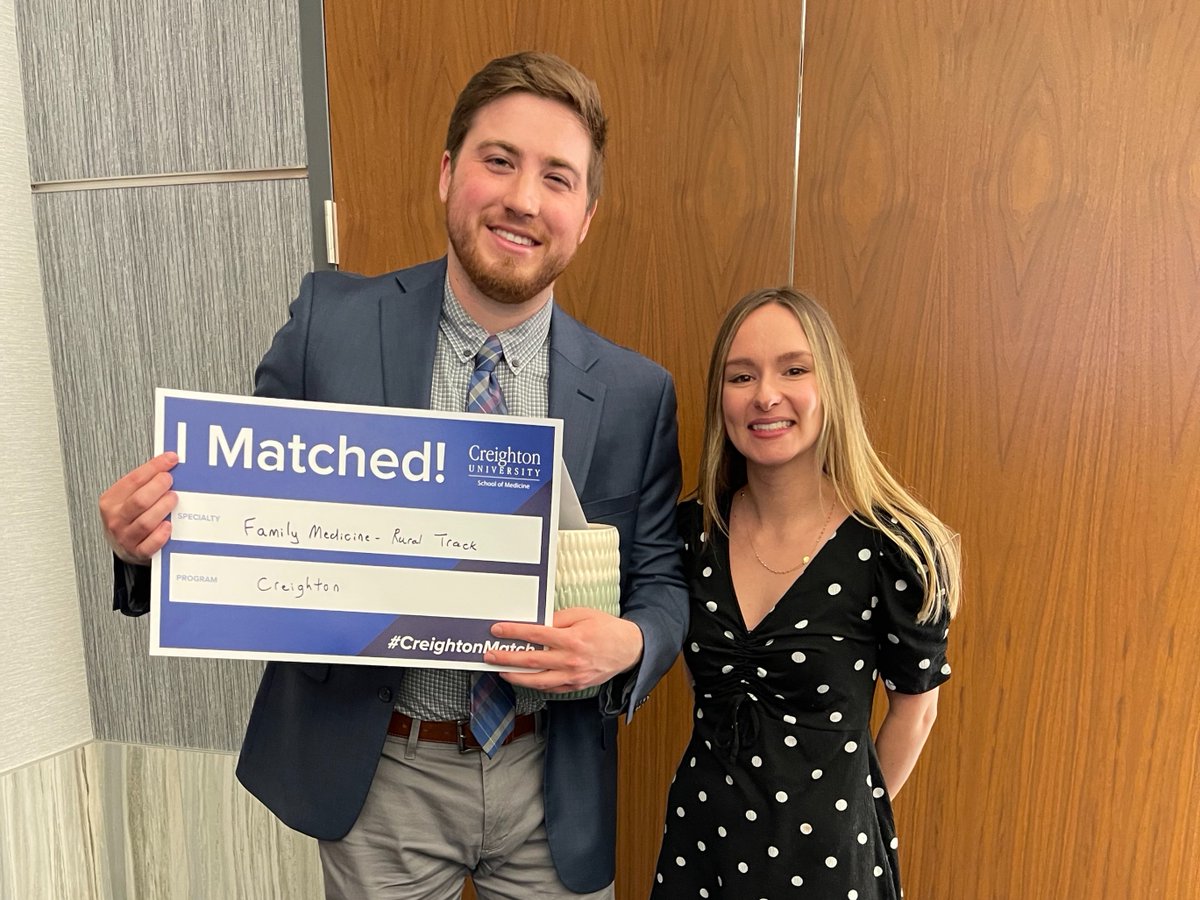 Creighton is responding to the needs of rural healthcare with the new Family Medicine Rural Training Track. Our first resident, William Meier, MD, exemplifies the program's goals in preparing well-rounded physicians for rural communities. creighton.edu/news/creighton…  #RuralMedicine