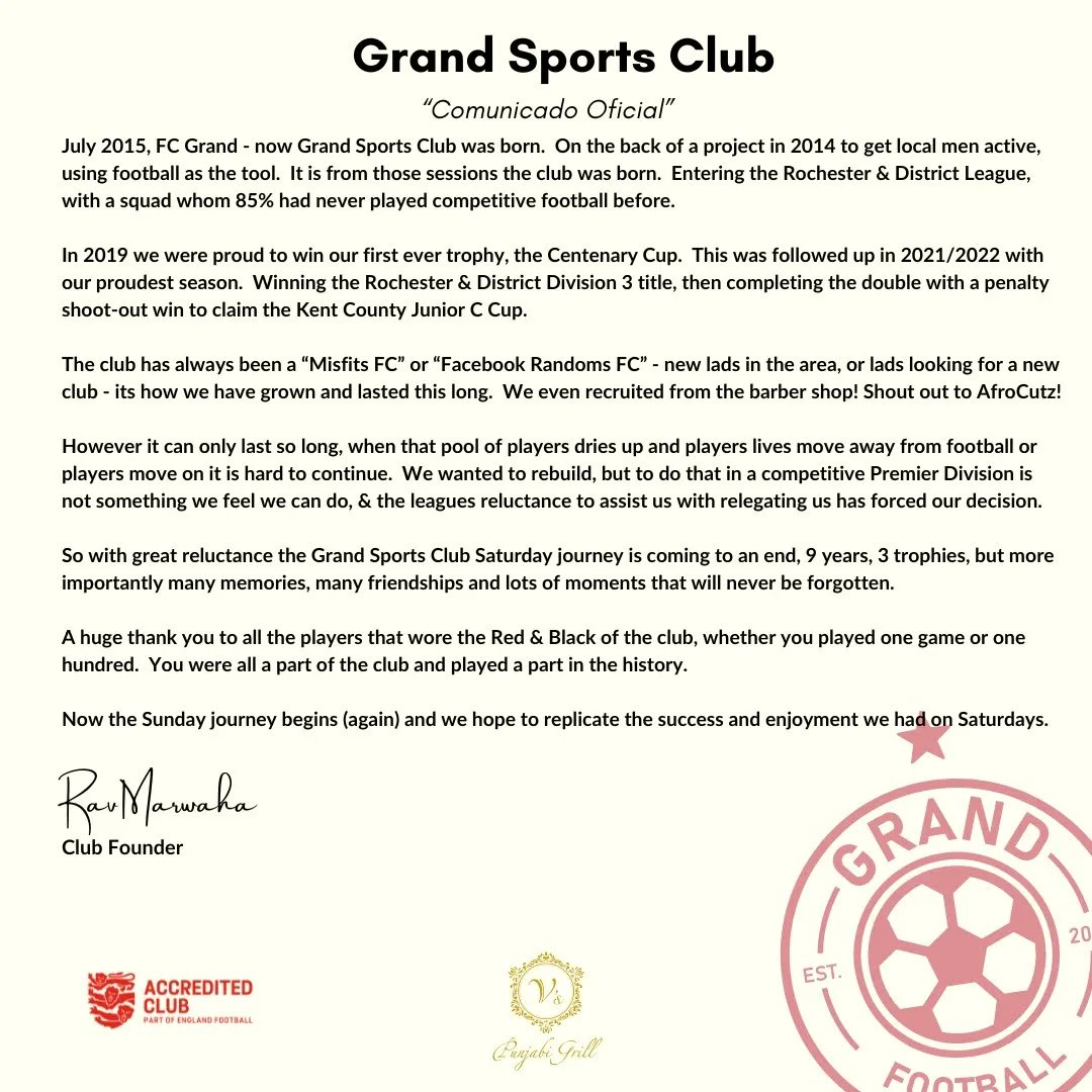 Grand Sports Football tweet media