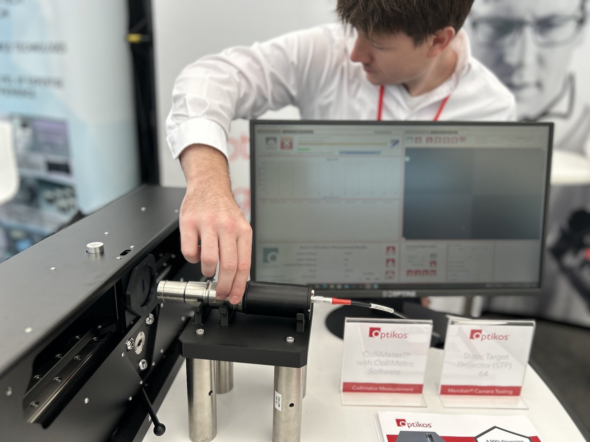 Optikos's tweet photo. The ColliMeter is the new industry standard for collimator measurement.  See the ColliMeter 350 in action at Optikos booth 434 at SPIE Optics and Photonics 

#SPIEOpticsandPhotonics #collimeter #optikos #anywherelightgoes https://t.co/NKI4R5FGCA