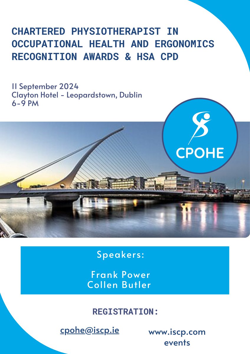 Join us for this exciting event
 Date: September 11th, 2024
 Time: 6-9pm
 Local: Clayton Hotel - Leopardstown, Dublin

 To attend, simply sign in on our ISCP link:
iscp.ie/.../Occupation…...
Together, we can create more inclusive workplaces!