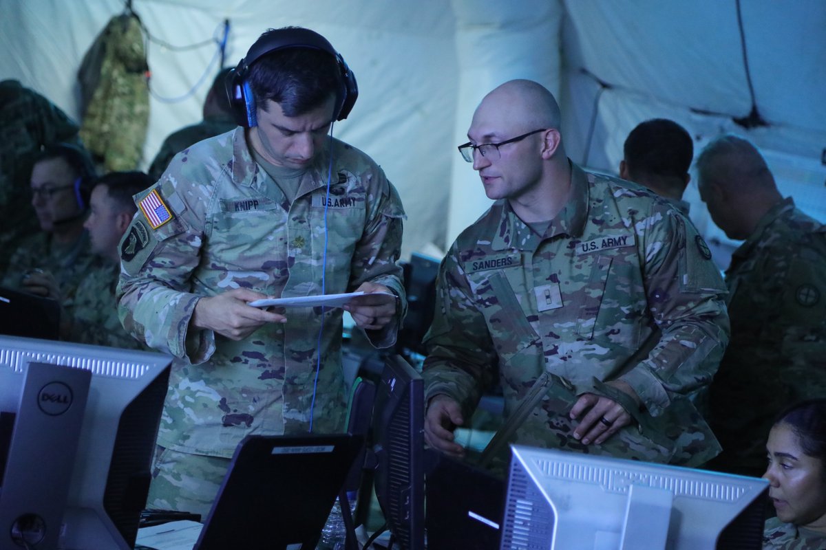 35th Infantry Division (@35div) on Twitter photo #SantaFeSoldiers put their skills to the test during the culminating exercise simulation of their CPX with <a href="/FightingFirst/">1st Infantry Division</a>. For two weeks, the staffs have worked with training partners and aligned brigades to synchronize and plan for mission success. <a href="/FirstArmy/">FirstArmy</a> <a href="/USNationalGuard/">National Guard</a> #SantaFeSoldiers put their skills to the test during the culminating exercise simulation of their CPX with <a href="/FightingFirst/">1st Infantry Division</a>. For two weeks, the staffs have worked with training partners and aligned brigades to synchronize and plan for mission success. <a href="/FirstArmy/">FirstArmy</a> <a href="/USNationalGuard/">National Guard</a>