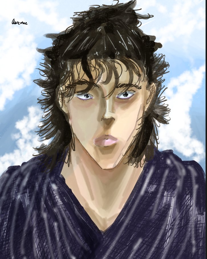 QureBuilds's tweet image. Colored Ver. of my OC, Kento Ashima. #mangaart #painting