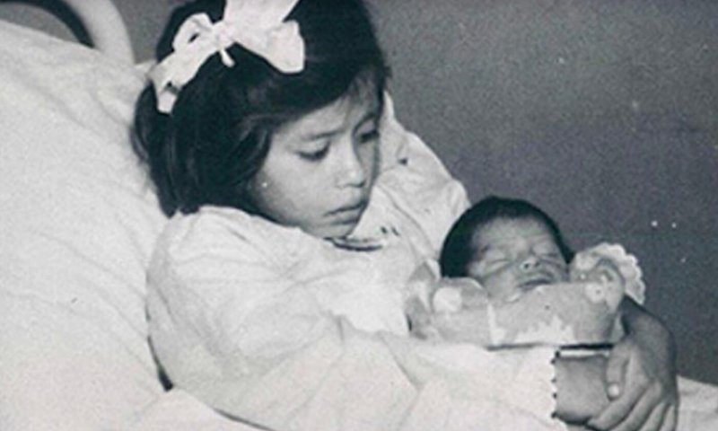 In 1933, Lina's mother noticed her growing stomach after she complained about being in pain. Doctors initially feared the large bump was a tumour but soon realised the five-year-old child was seven-months-pregnant.

It soon emerged that Lina had mature sexual organs and suffered