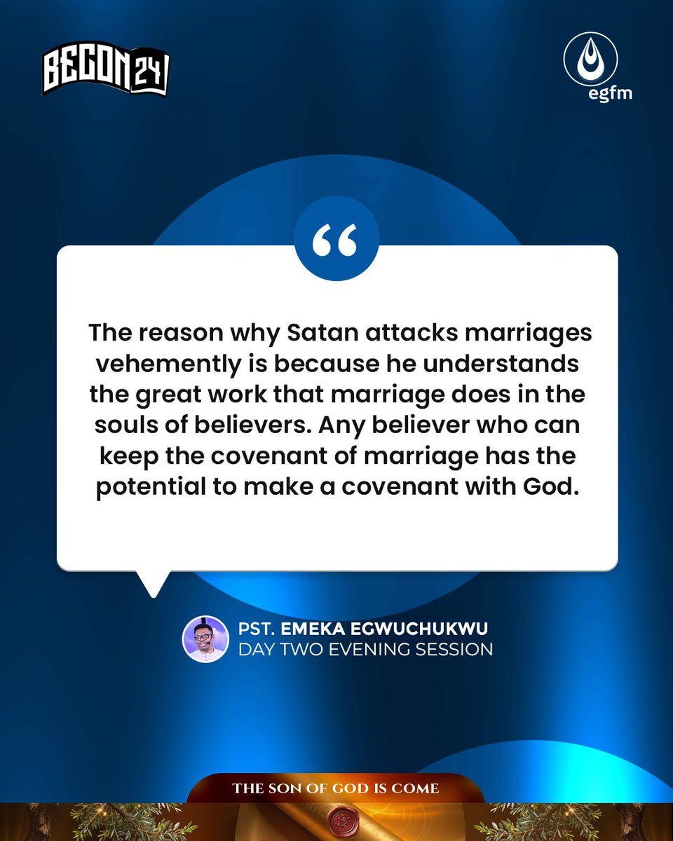 EGFMfountain's tweet photo. Below are some excerpts from Pastor Emeka Egwuchukwu's ministration of God's Word at #BECON24 Day 2 Evening Session.
#PstEmeka #BECON24 #EGFM https://t.co/J4LCtjX8SO